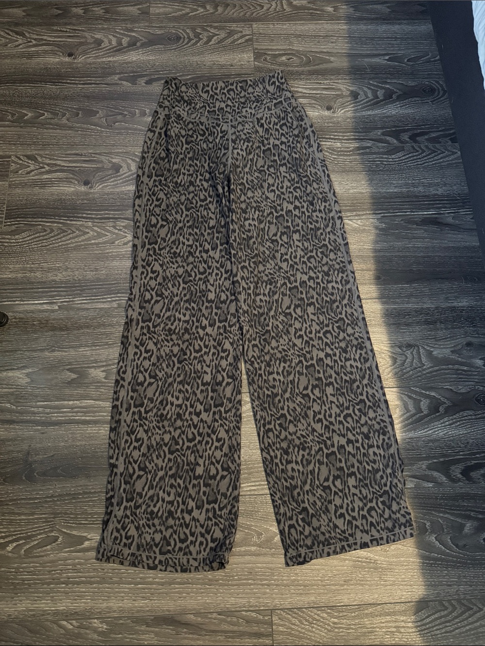 Halara Wide-Leg Animal Print Pants - Black/Gray NWOT